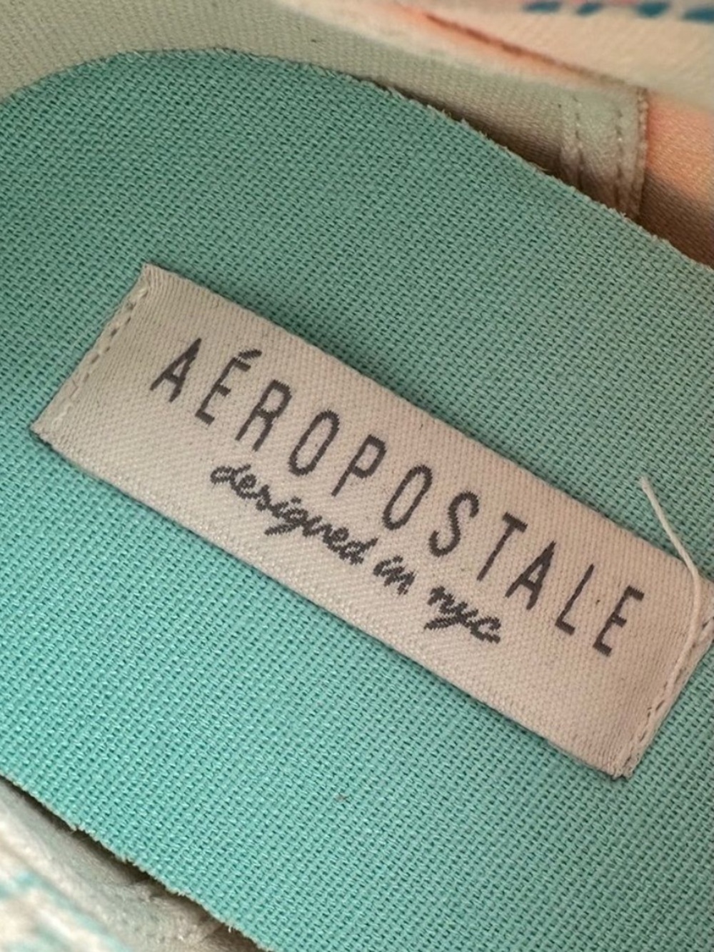 Aeropostale Neon Southwestern Tribal
Sneakers Boho Womens 10 NWT Blue Orange - Picture 4 of 8